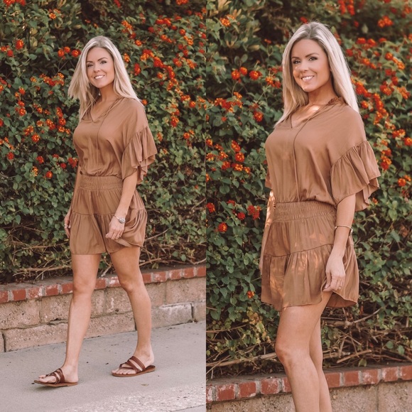 🏹 The Fayre Ruffle Smock Waist Dress - Picture 7 of 8